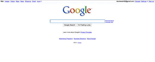 Google Homepage