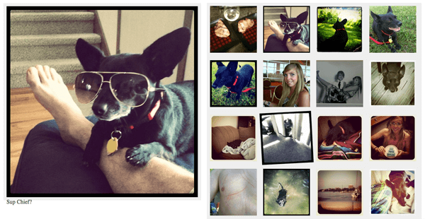 Instagram MooTools