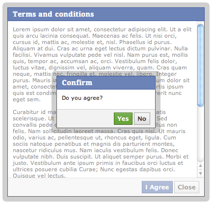 Facebook Dialog MooTools