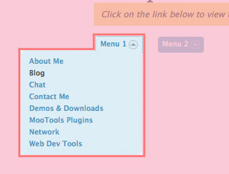 Twitter Dropdown Menu