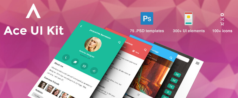 Ace iOS 8 Mobile UI Kit