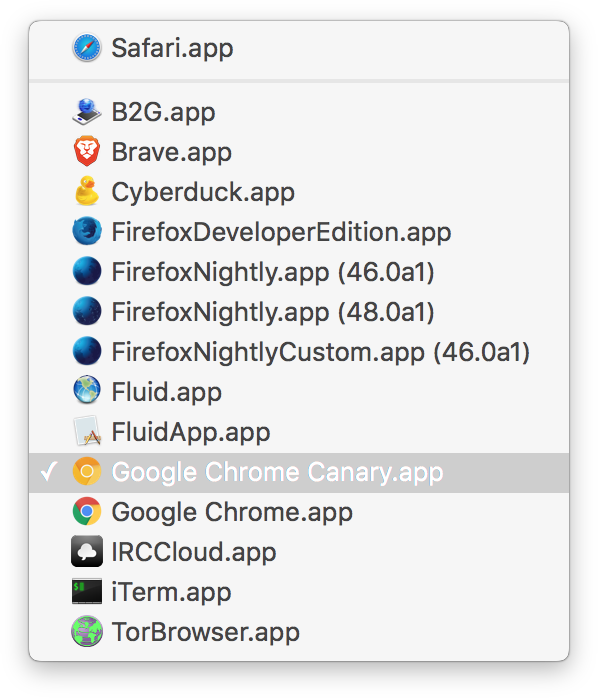 make chrome default browser for mac