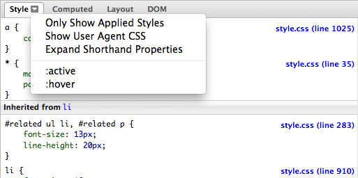 Firefox CSS Element State