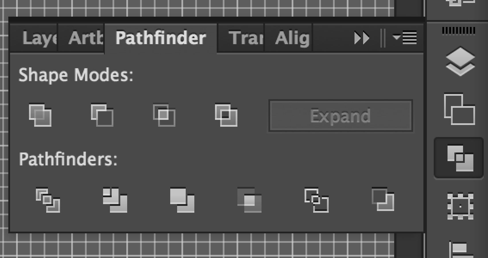 Pathfinder is a great tool for simplifying complex layered icons.