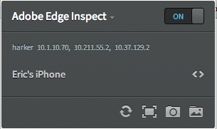Adobe Edge Inspect Extension