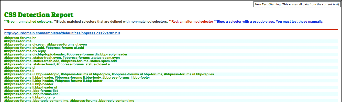 Helium CSS Result