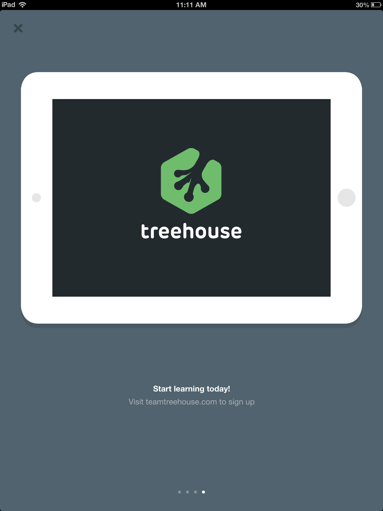 Treehouse iPad App