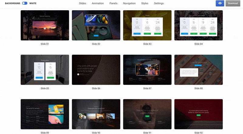 Slides Review: Create Awesome Animated Websites