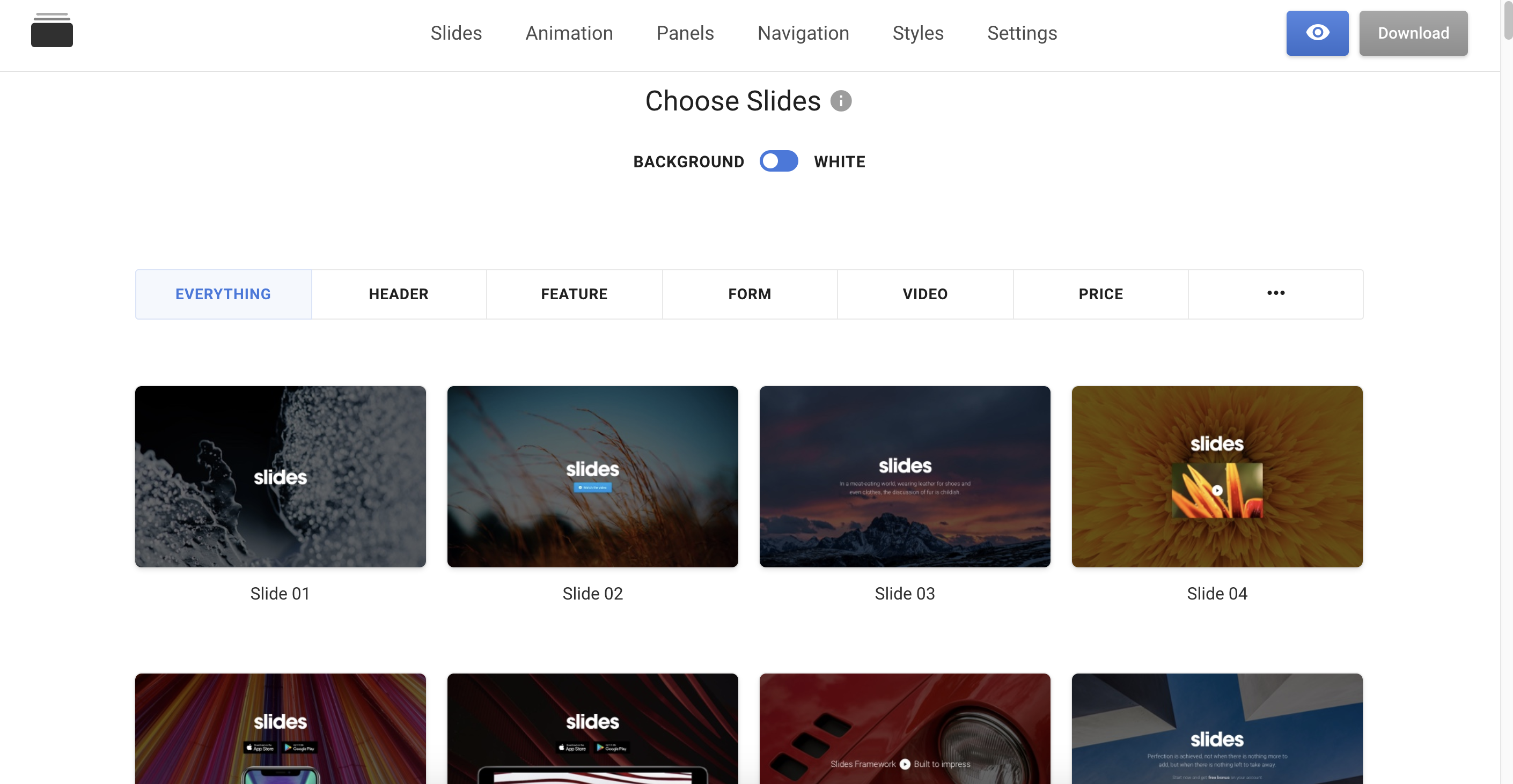 Slides Review: Create Awesome Animated Websites