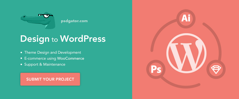 Design to WordPress – PSDgator