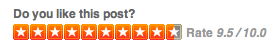 MooTools Star Rating