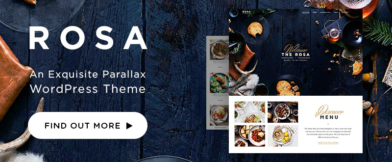 ROSA - An Exquisite Parallax WordPress Theme